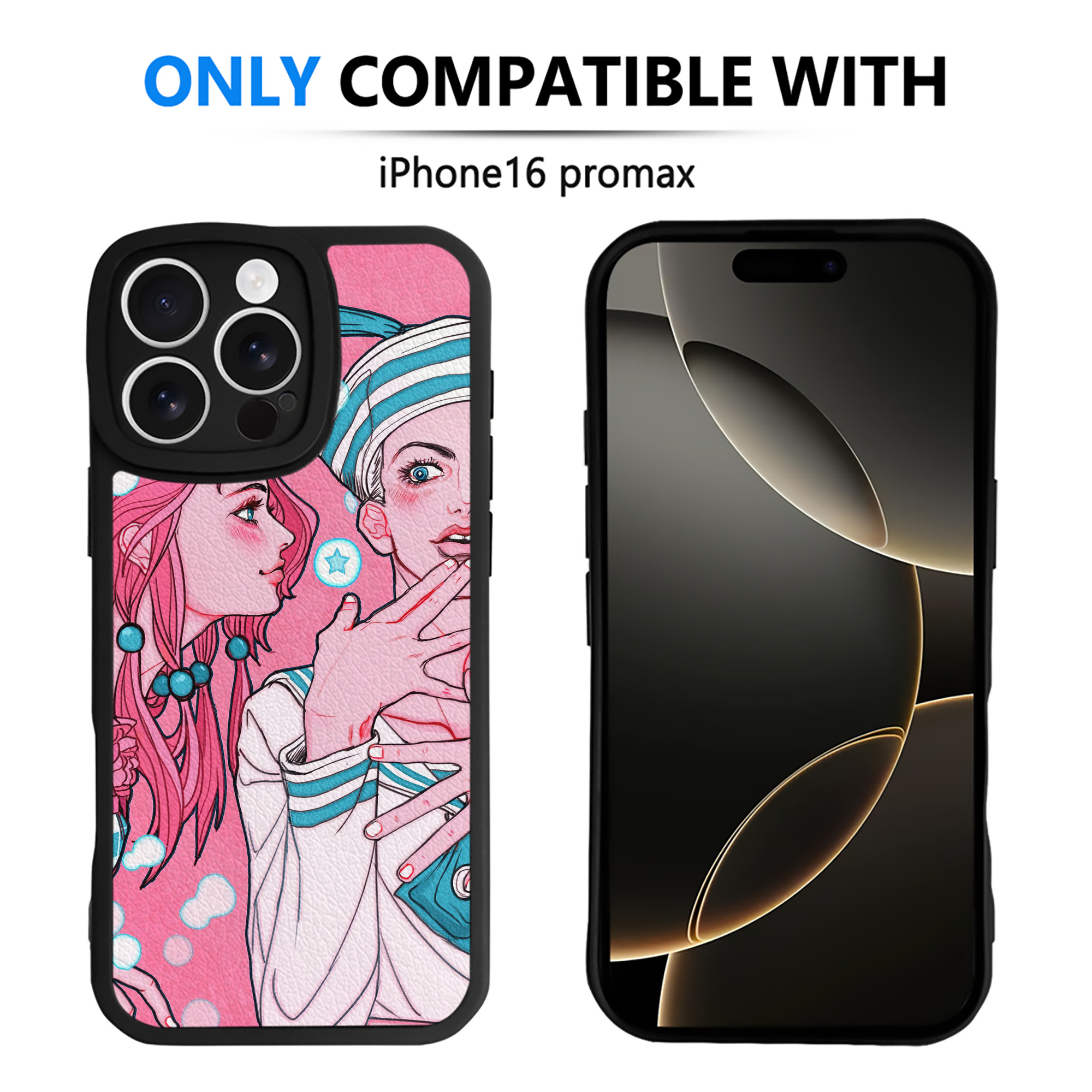 （画像用） ジョジョの奇妙な冒険 JoJo's Bizarre Adventure 【iPhone 16シリーズ対応】シリコンスマホケース（レザー調） 材質：シリコン